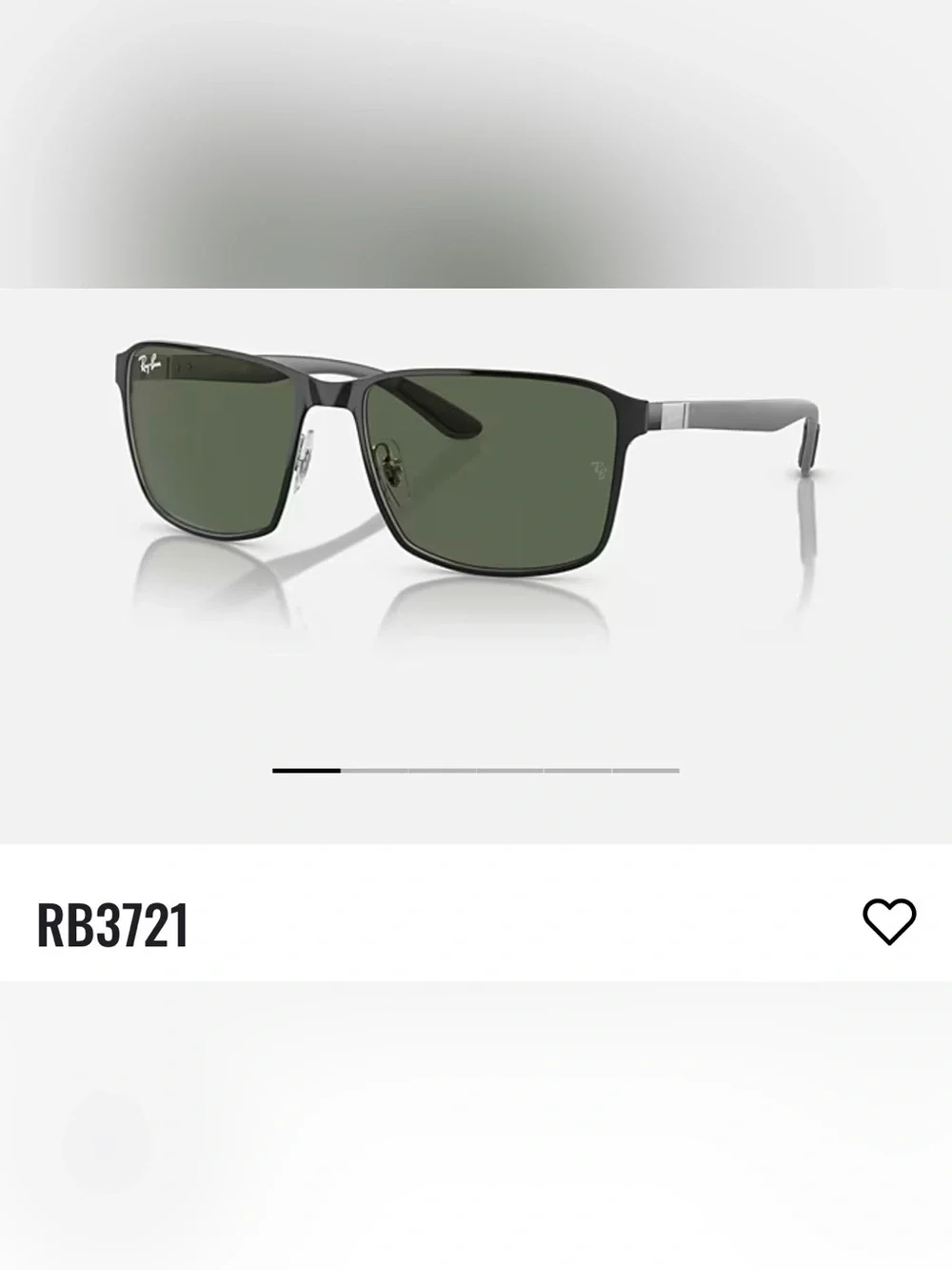 Ray-Ban Black Frame Sunglasses. RB3721